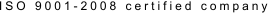 ISO 9001-2008 certified company